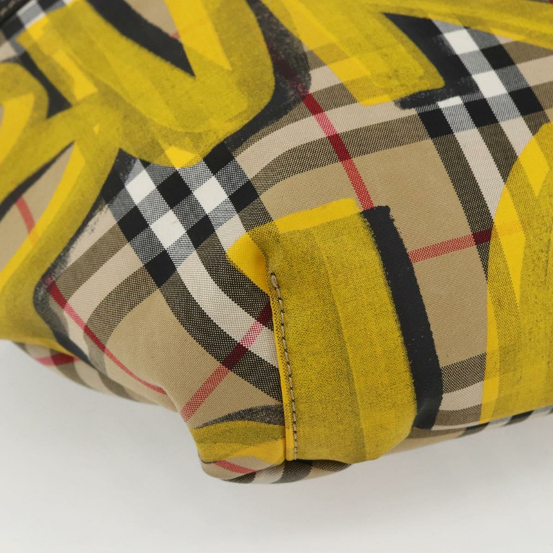 【日本直送】BURBERRY Nova 格紋帆布斜背包 米黃色 正品 ka1508M-13