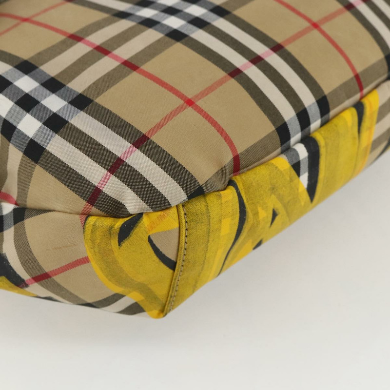 【日本直送】BURBERRY Nova 格紋帆布斜背包 米黃色 正品 ka1508M-15