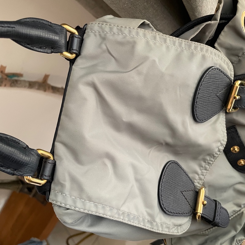 Burberry帆布尼龍後背包🎒 肩背包/後背包/旅行包/過夜包/水桶包/束口包 🎒側背/手提🎒正品🎒很新🆕🎒男女皆適-72
