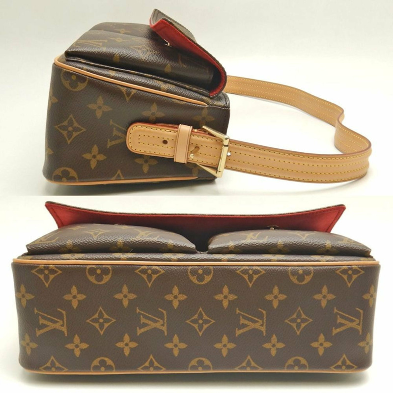 路易威登 Monogram Viva Cite MM M51164 棕色女士單肩包 253509-4