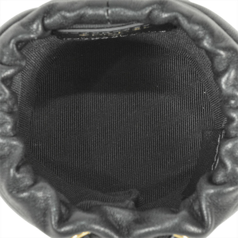 香奈兒 (CHANEL) Matelasse 迷你鏈條手拿包,羊皮,黑色,AP2330,8 位數可可標誌-5