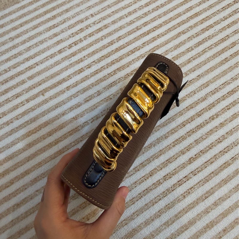 Loewe vintage 中古款 蛇骨 mini小南瓜 稀有 有原裝長帶-8