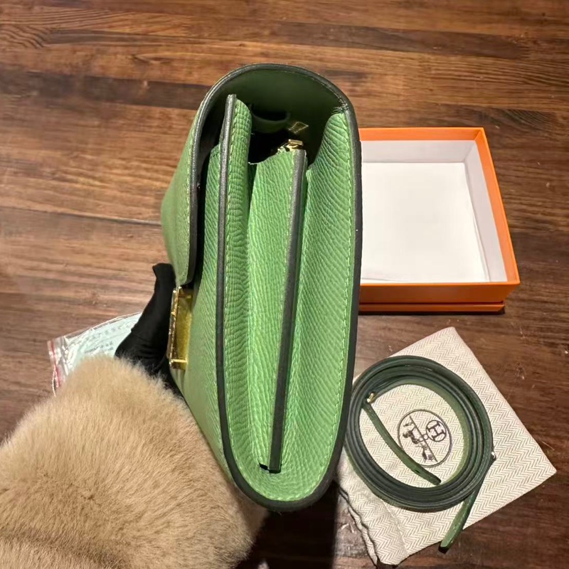 🌈Hermes💚Constance to go💚牛油果綠鱷魚拼蜥蜴皮特別扣🌈全新閑置🌟愛馬仕🌟-5