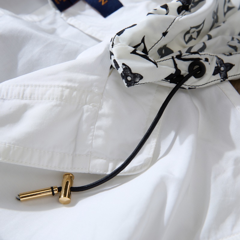 ❤️ LV 風衣外套 可收腰 連Logo帽子-7