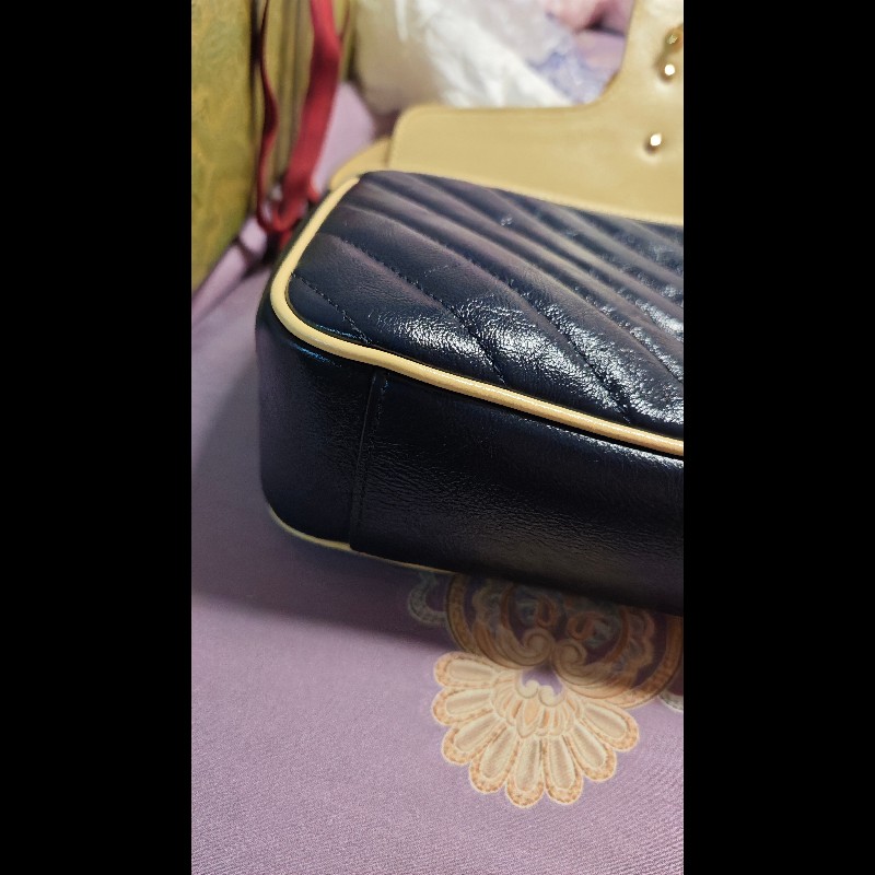 Gucci Marmount 红藍翻蓋相机包-7