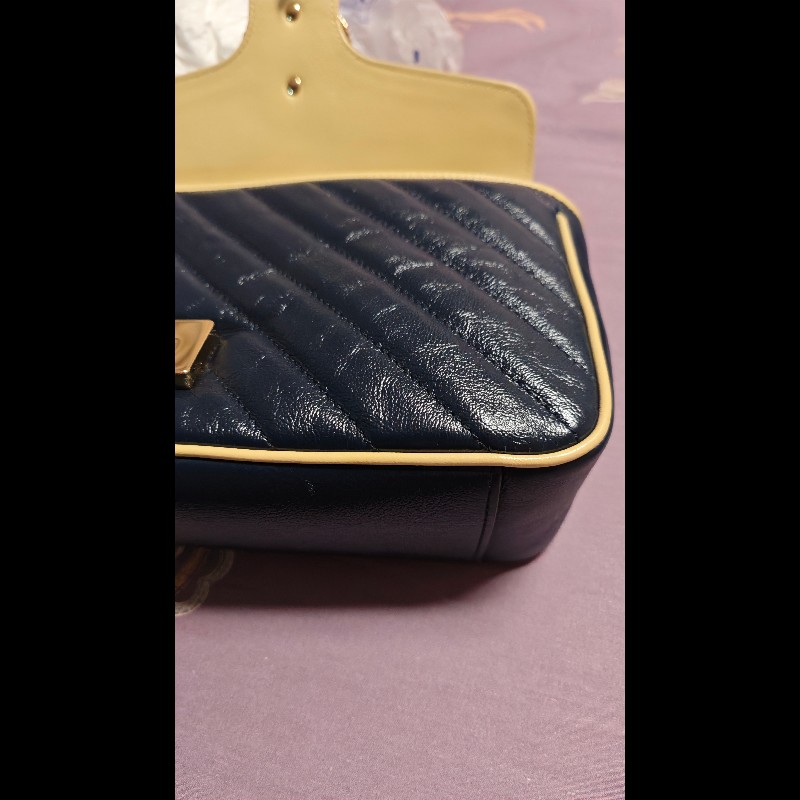 Gucci Marmount 红藍翻蓋相机包-8