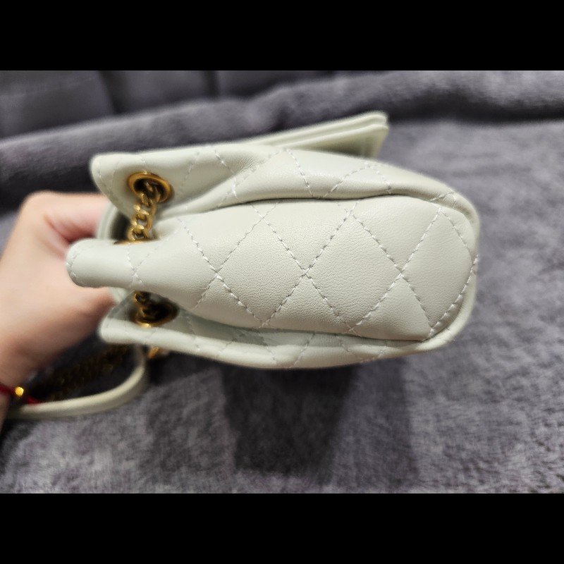 YSL Nolita MINI 小羊皮迷你手袋 白色-9