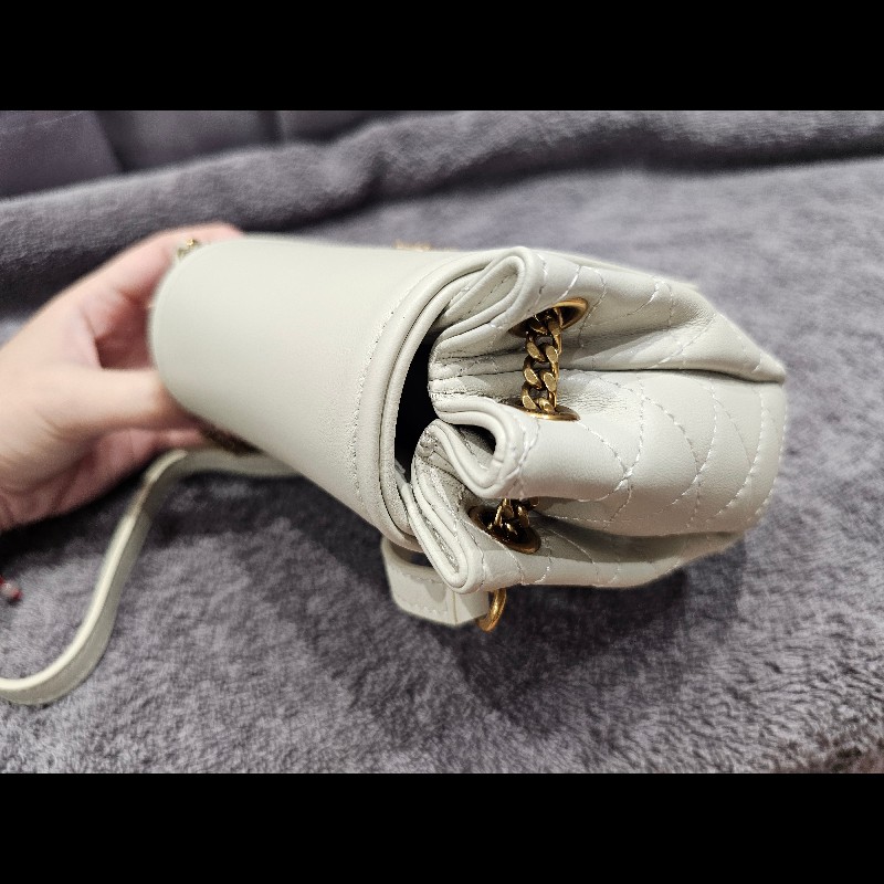 YSL Nolita MINI 小羊皮迷你手袋 白色-10