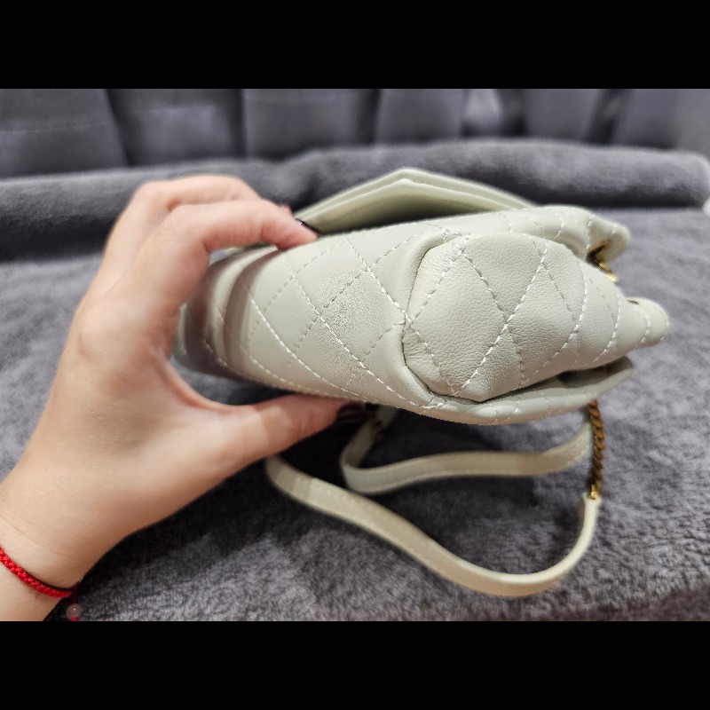 YSL Nolita MINI 小羊皮迷你手袋 白色-12