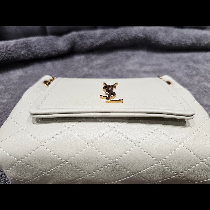 YSL Nolita MINI 小羊皮迷你手袋 白色-14