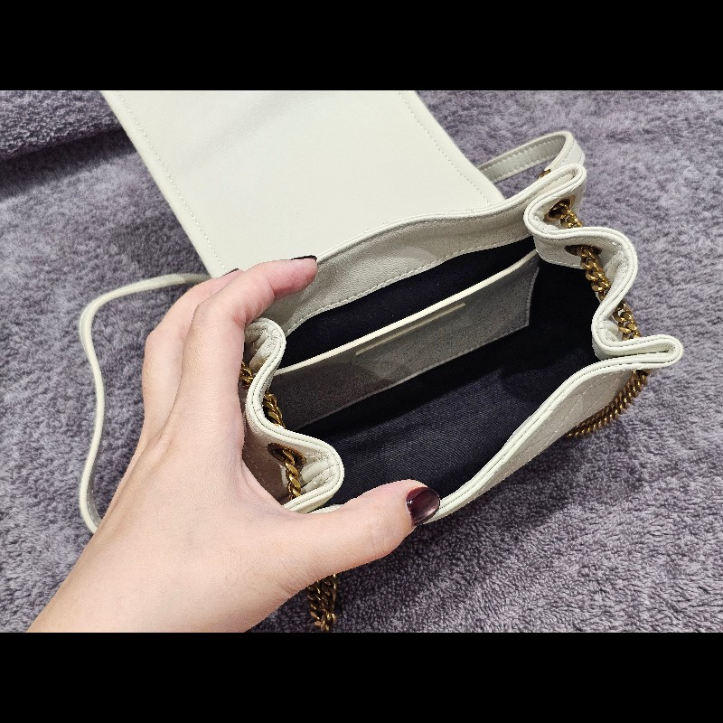 YSL Nolita MINI 小羊皮迷你手袋 白色-18