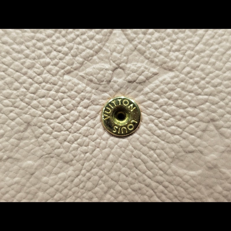 Louis Vuitton M81520 ROSALIE 皮革釦式短夾零錢包 粉色-24