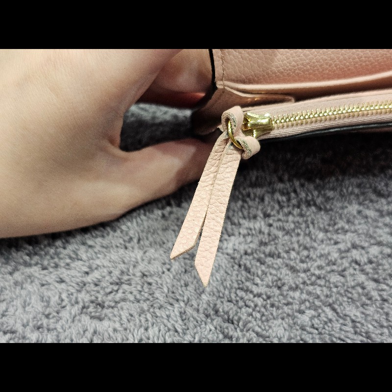 Louis Vuitton M81520 ROSALIE 皮革釦式短夾零錢包 粉色-25