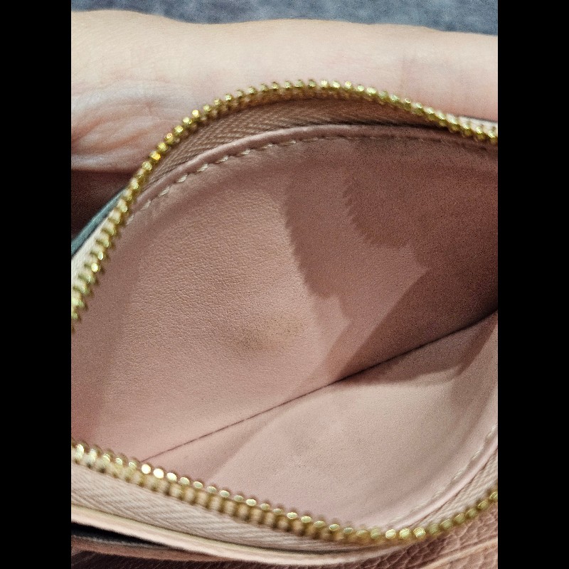 Louis Vuitton M81520 ROSALIE 皮革釦式短夾零錢包 粉色-28