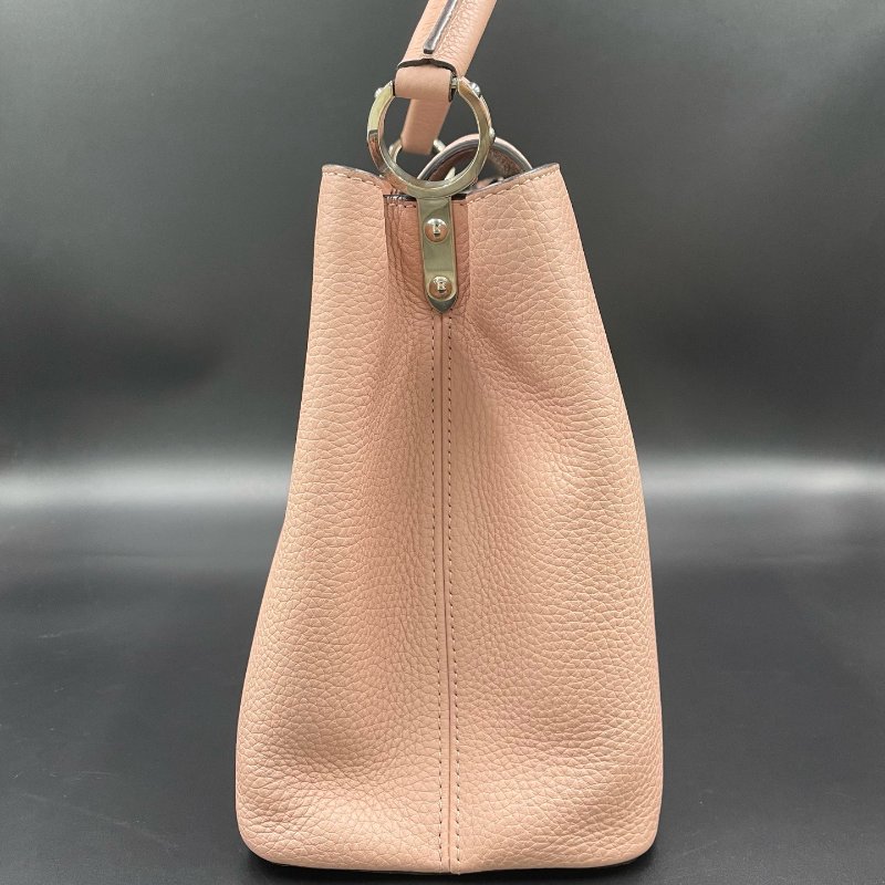 路易威登/Louis Vuitton 粉色荔枝紋Capuciness大號手提包-3