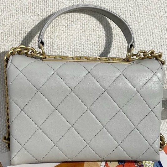 香奈兒/Chanel 灰金Trendy手提鏈條斜背包-1