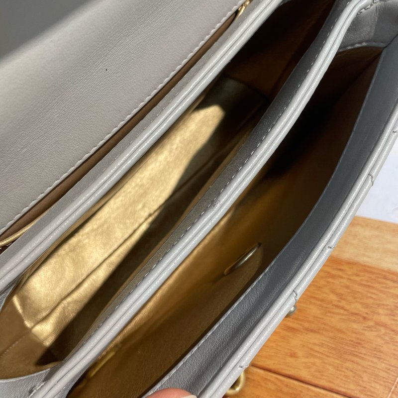 香奈兒/Chanel 灰金Trendy手提鏈條斜背包-4