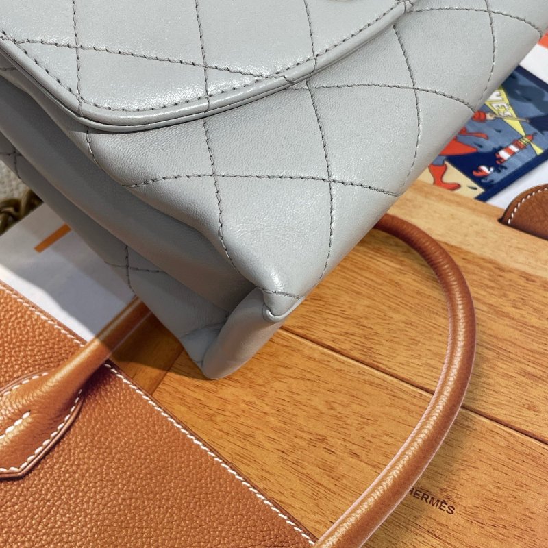 香奈兒/Chanel 灰金Trendy手提鏈條斜背包-7