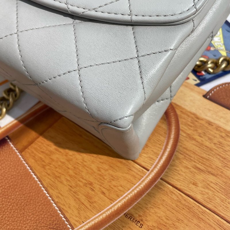 香奈兒/Chanel 灰金Trendy手提鏈條斜背包-8