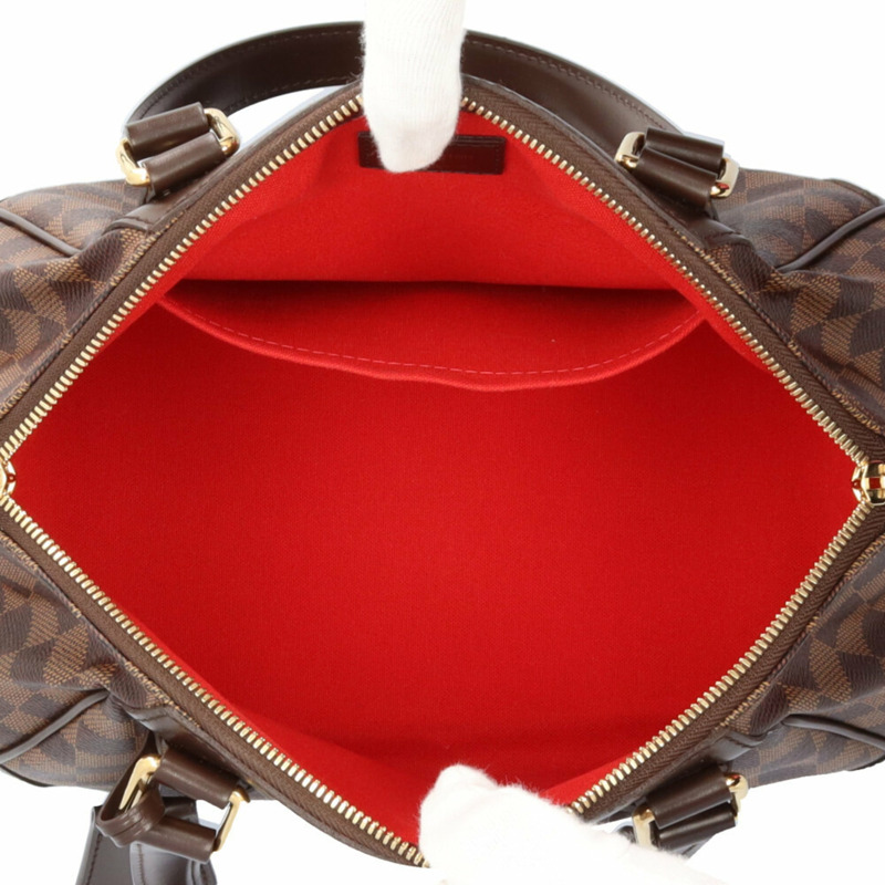 二手路易威登 Verona PM Damier 帆布手提包 N41117 棕色 女士-5