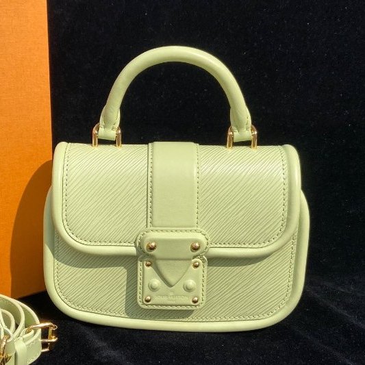 芯片款 路易威登/Louis Vuitton牛油果郵差包 水波紋HIDE AND SEEK 手提包-5