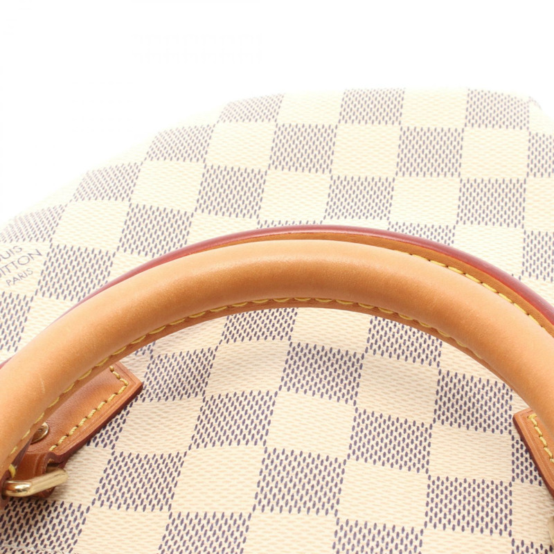 路易威登 Speedy 30 手提包 N41370 Damier Azur 白色皮革二手女款-7