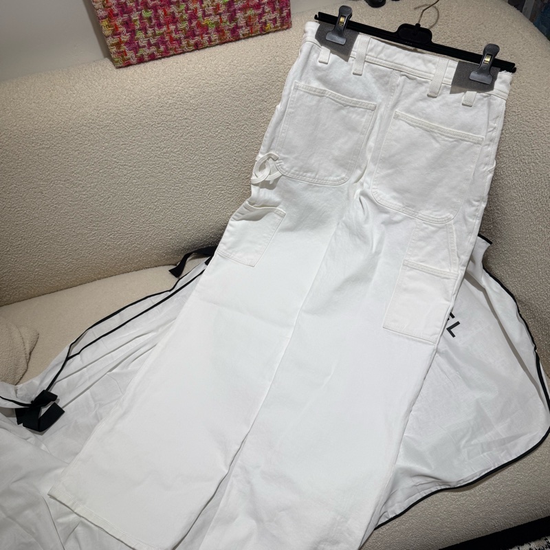 全新Chanel 26P白色牛仔褲 36碼-1