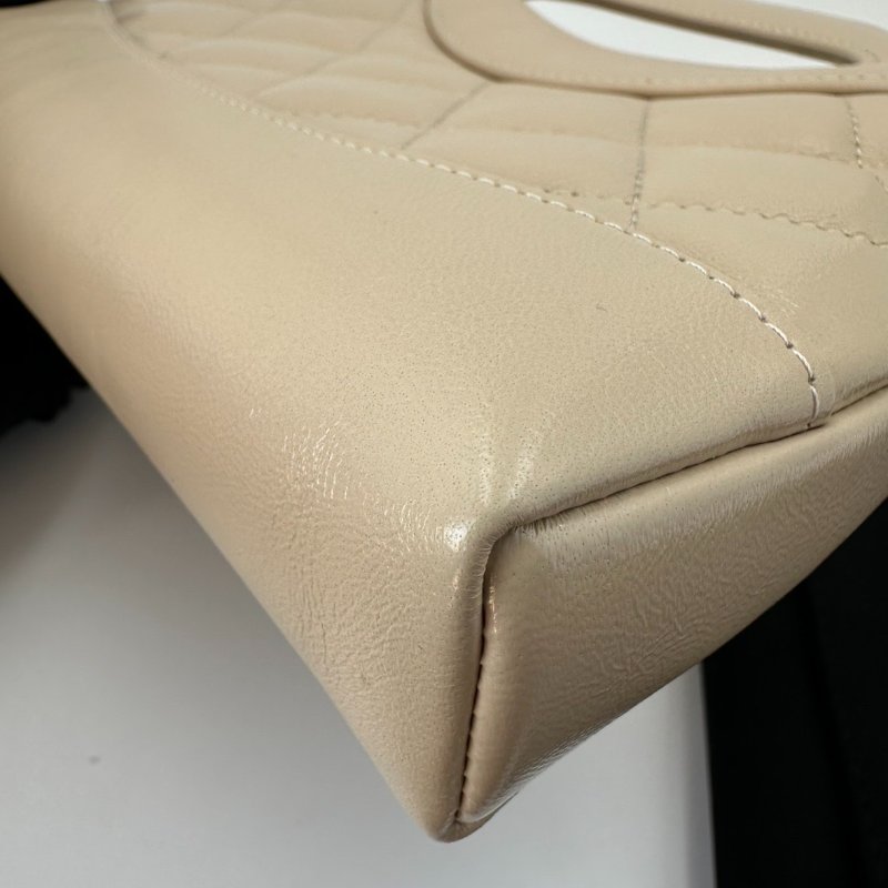 閒置芯片款 香奈兒/Chanel 31Bag Nano金扣菱格紋皮穿鏈條 羊皮材質-10