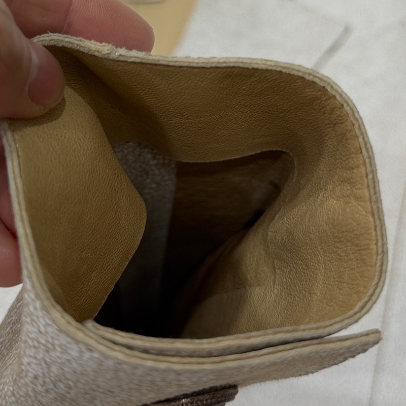 CHANEL 香奈兒 vintage 象牙白 羊皮 皮衣 皮外套 夾克 短大衣-20