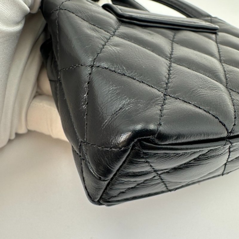 芯片款 香奈兒/Chanel Kelly Nano 超迷你金標菱格鏈條帶手柄 油蠟牛皮-10