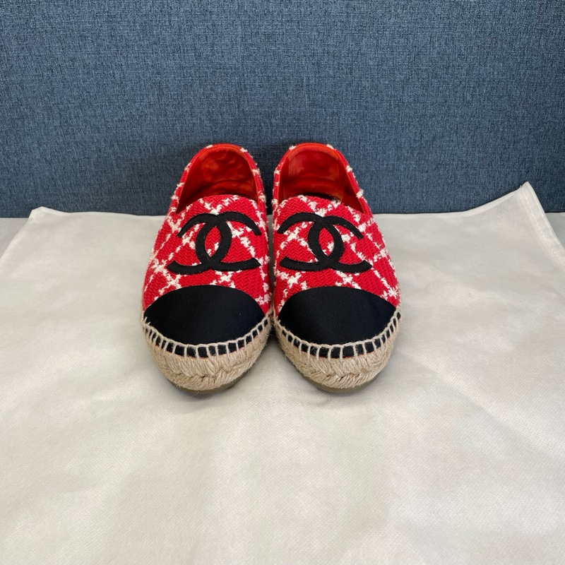 98新香奈兒CHANEL平底鞋,39碼,無附件-0