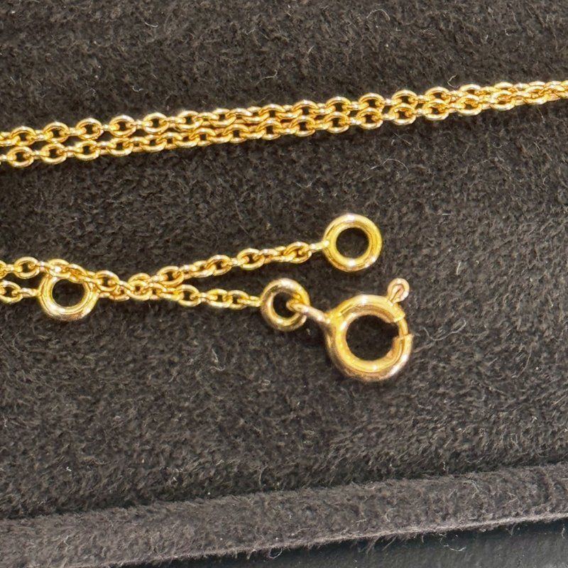 Hermes經典Farandole系列豬鼻子LOGO項鍊-3