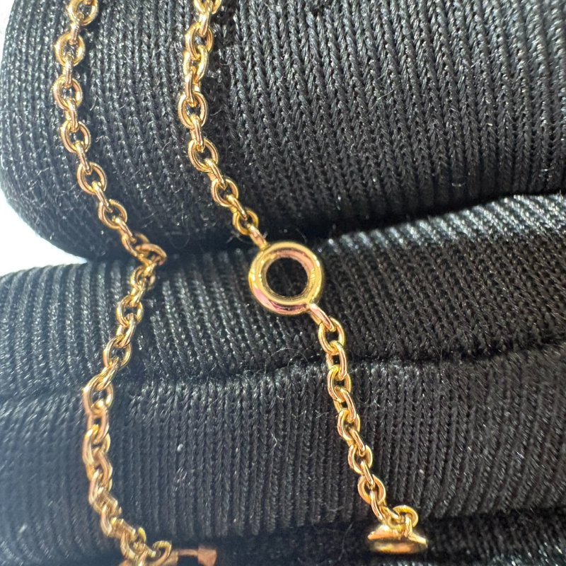 Hermes經典Farandole系列豬鼻子LOGO項鍊-4