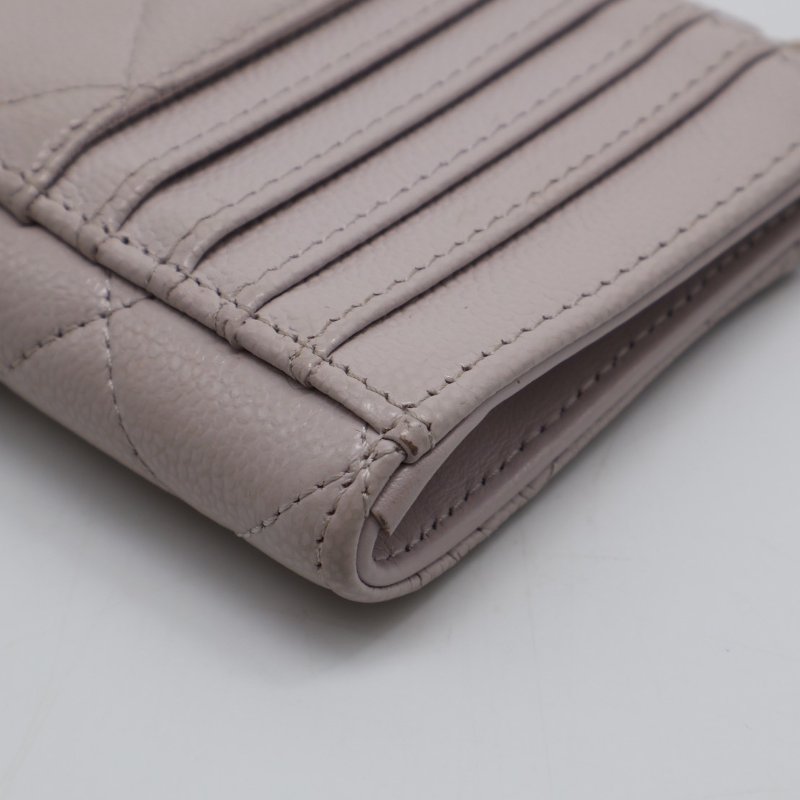 CHANEL L型拉鍊零錢卡片包 - 粉金-5