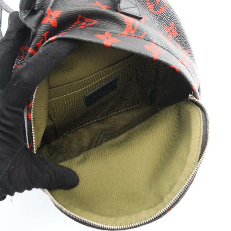 路易威登 Palm Springs 迷你雙肩包 M41457 Monogram Infrarouge 紅色二手 LV-2