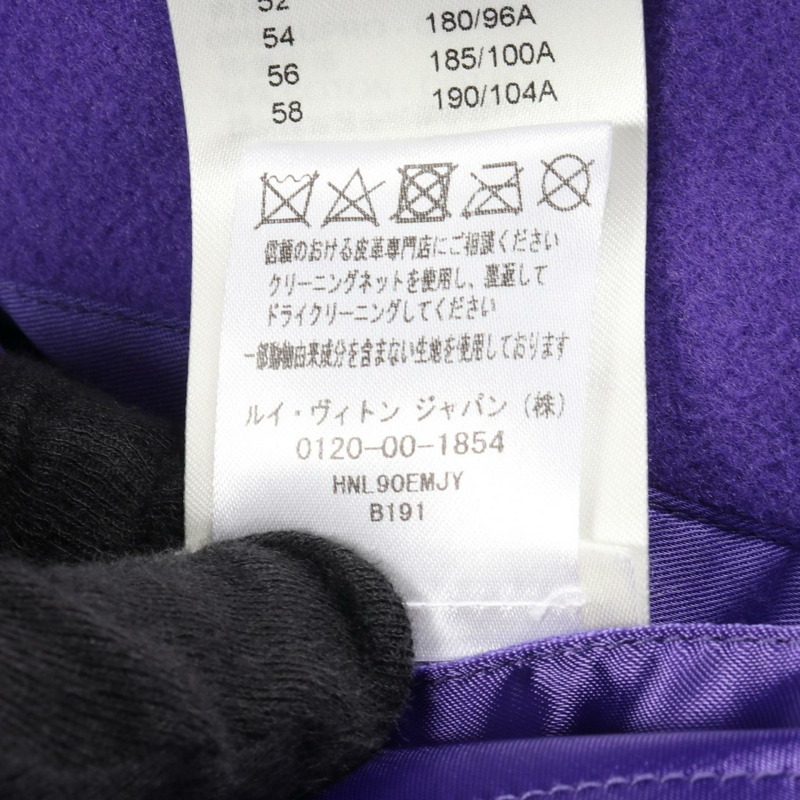 路易威登 多片拼接皮革棒球外套 #48 RM222MJYHNL90E 羊毛-3