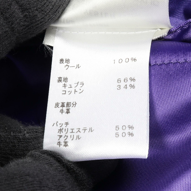 路易威登 多片拼接皮革棒球外套 #48 RM222MJYHNL90E 羊毛-4