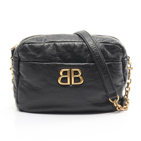 BALENCIAGA Monaco 相機斜背鏈條包 8064582AAR8 皮革 二手