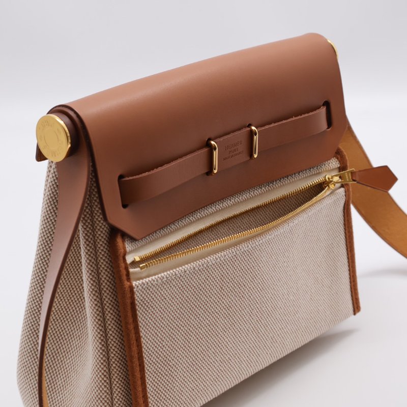 HERMES Herbag zip 20 - 金棕金 K-2