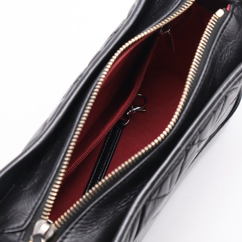 CHANEL 雙鍊條流浪包 - 小號黑26開-2