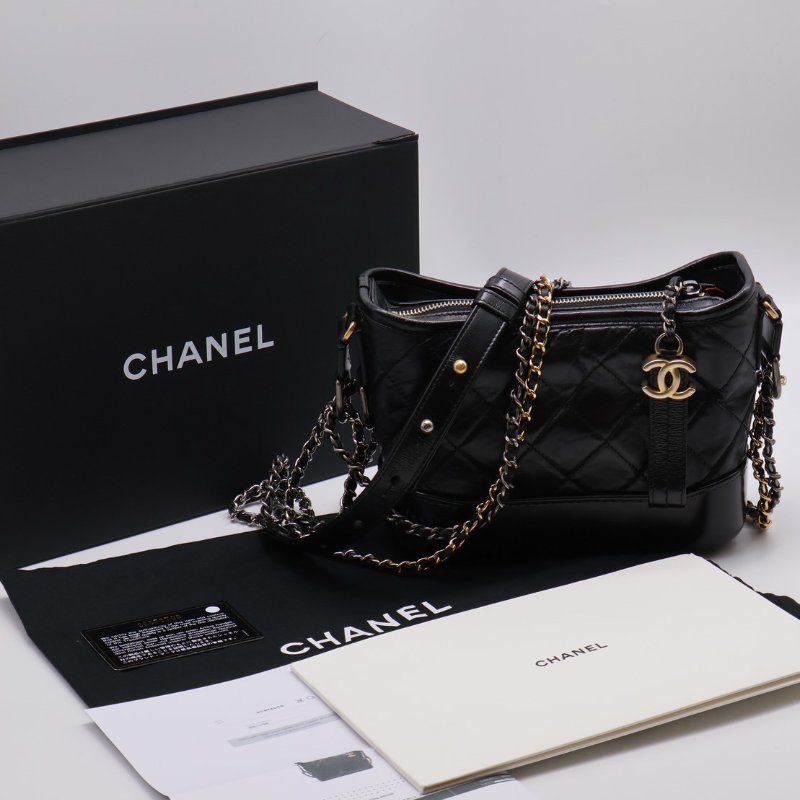 CHANEL 雙鍊條流浪包 - 小號黑26開-11
