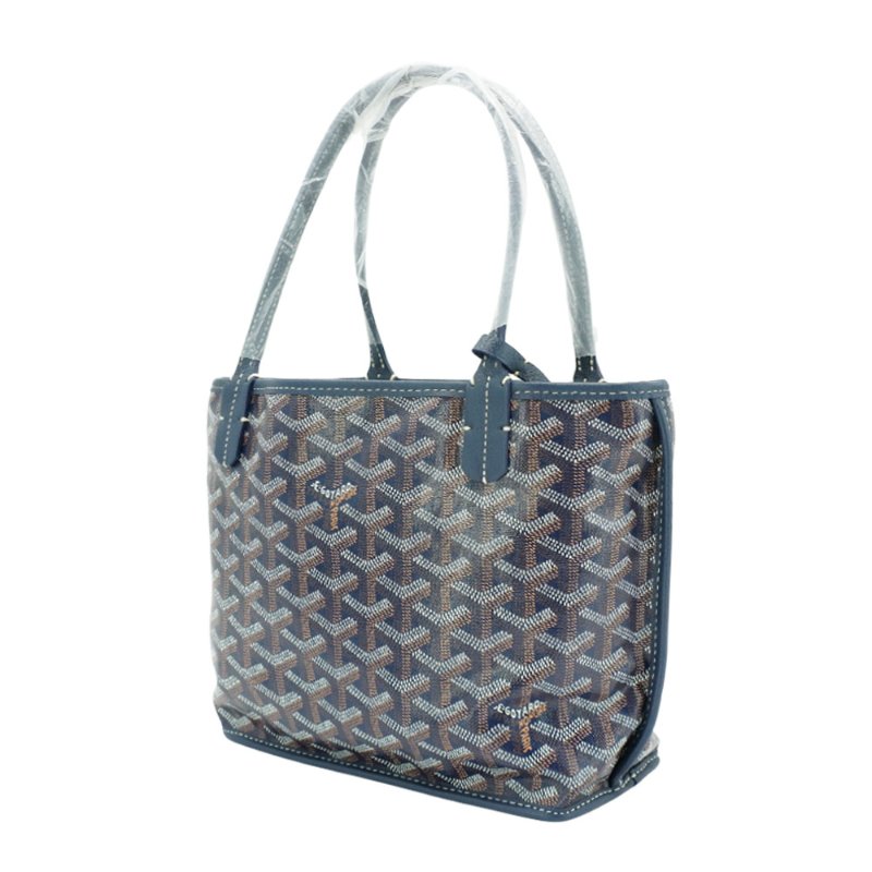 Goyard Anjou Mini Bag 雙面用手提購物包(深藍)-1