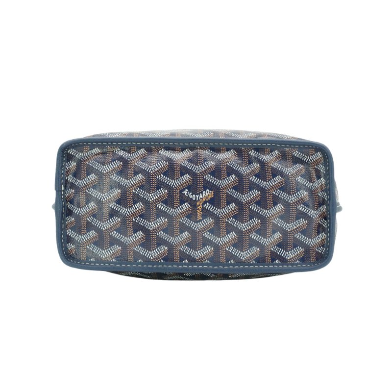Goyard Anjou Mini Bag 雙面用手提購物包(深藍)-3