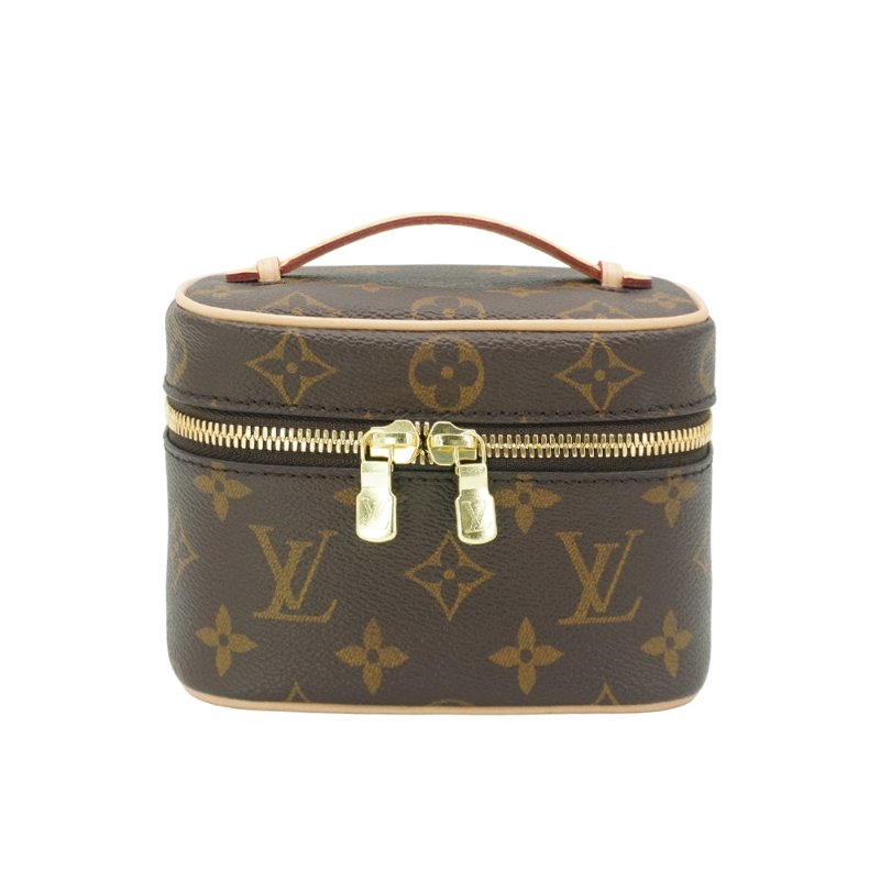 Louis Vuitton 展示品 Nice nano 帆布化妝包(M44936-棕)-0