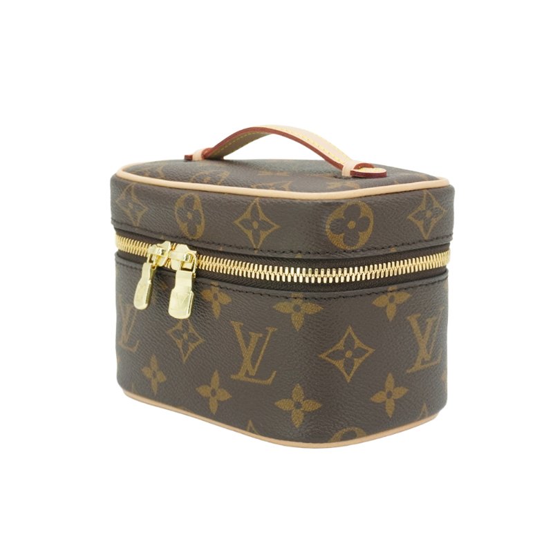 Louis Vuitton 展示品 Nice nano 帆布化妝包(M44936-棕)-1