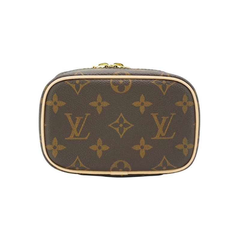 Louis Vuitton 展示品 Nice nano 帆布化妝包(M44936-棕)-3