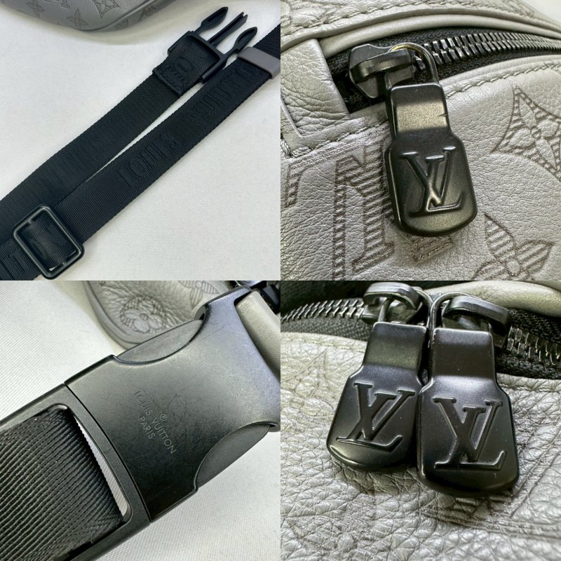 LV Discovery牛皮壓紋胸包-6