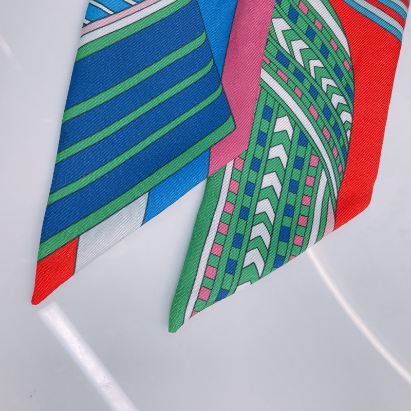 MS0536 HERMES 愛馬仕皮帶圖案小絲巾TWILLY SANGLES EN ZIGZAG-3