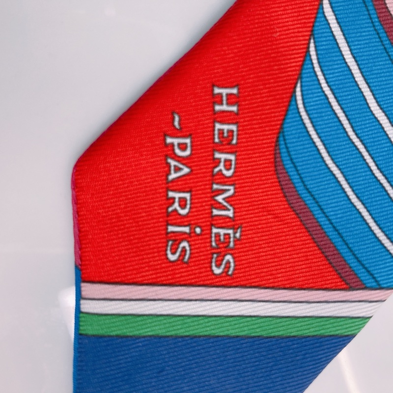 MS0536 HERMES 愛馬仕皮帶圖案小絲巾TWILLY SANGLES EN ZIGZAG-4