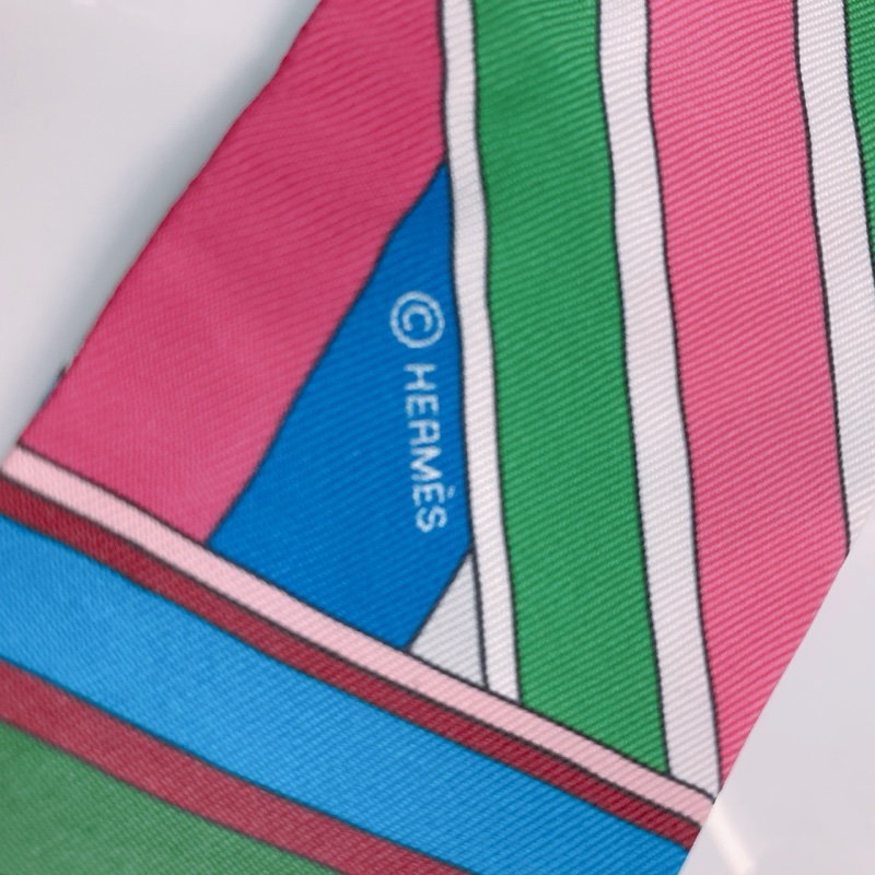 MS0536 HERMES 愛馬仕皮帶圖案小絲巾TWILLY SANGLES EN ZIGZAG-5